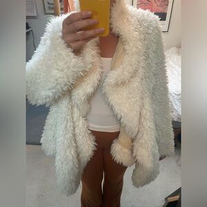 Free People shaggy wrap cardigan